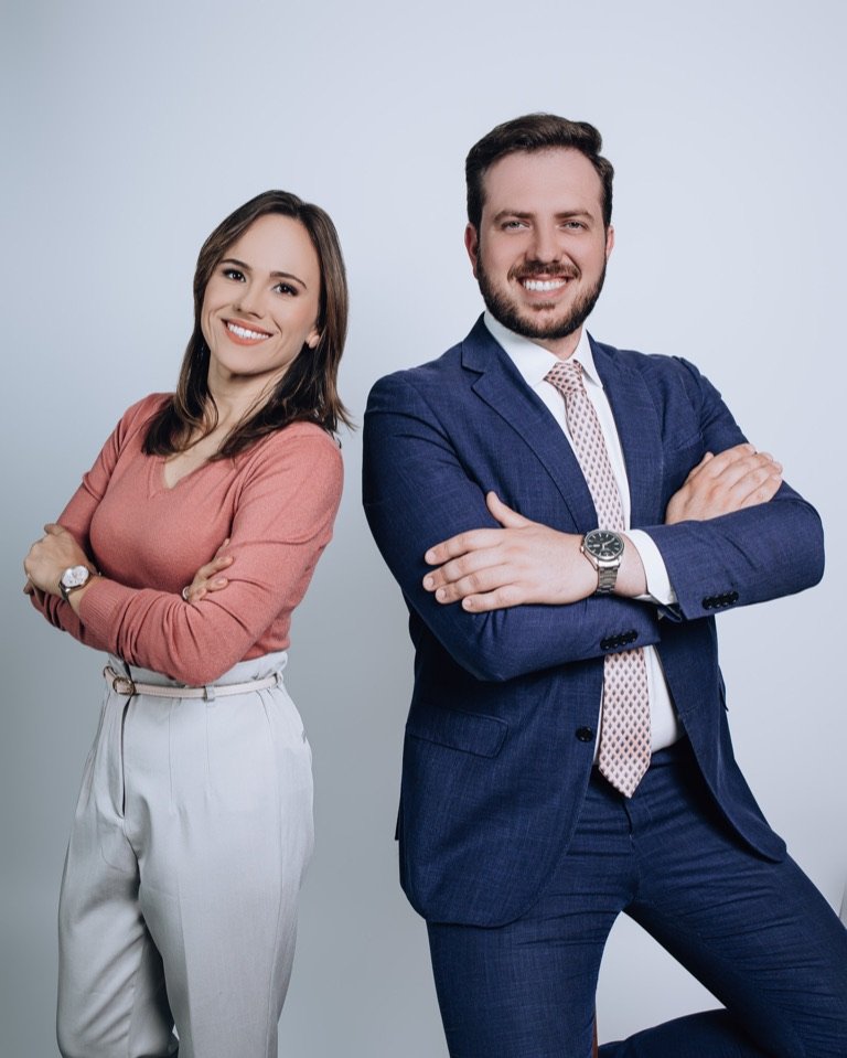 Aline de França e Rodrigo Dadão, time principal do Instituto França Barros